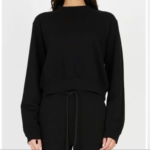 NEW Cotton Citizen Black Milan Crew Sweatshirt